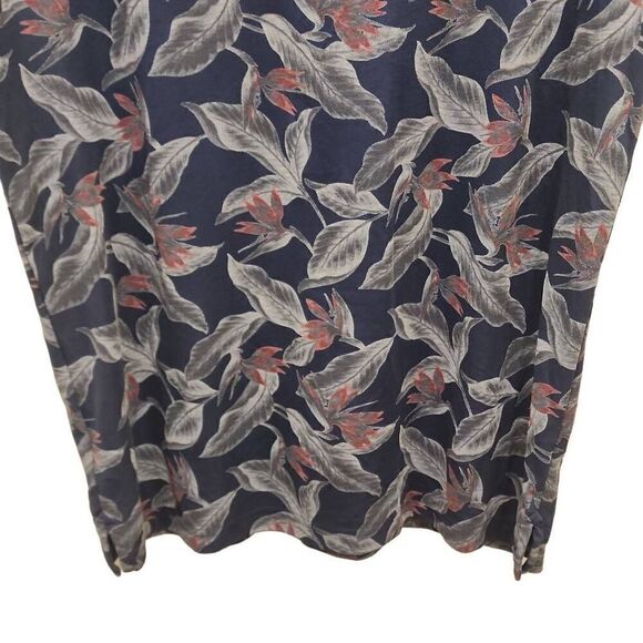 Travis Mathew Magnum Short Sleeve Polo T-Shirt Men's Size Large Blue With Floral - Picture 13 of 16